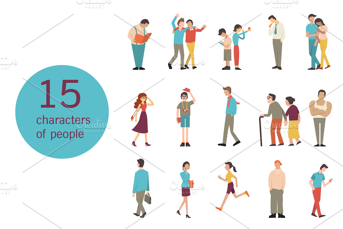 People lifestyle, a Person Illustration by Smiley Creative