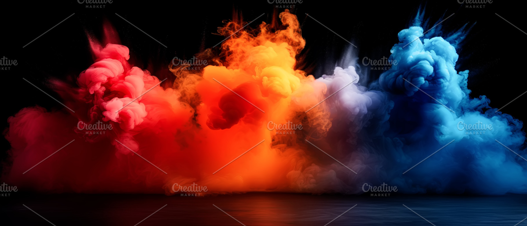 Wallpaper of Smoke Plumes in Reds, a Background Photo by angellodeco
