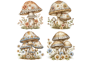 Fairy Mushroom Clipart PNG, a Food Illustration by Memories By Lea (Thumbnail 5 of 19)