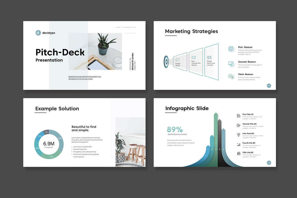 Business Pitch Deck PowerPoint, a Presentation Template by GoldenPixelStudio (Photo 3 of 29)