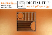 Trivet Bauhaus2 File for Laser Cut., an Object Graphic by MaramadeLaser (Thumbnail 1 of 5)