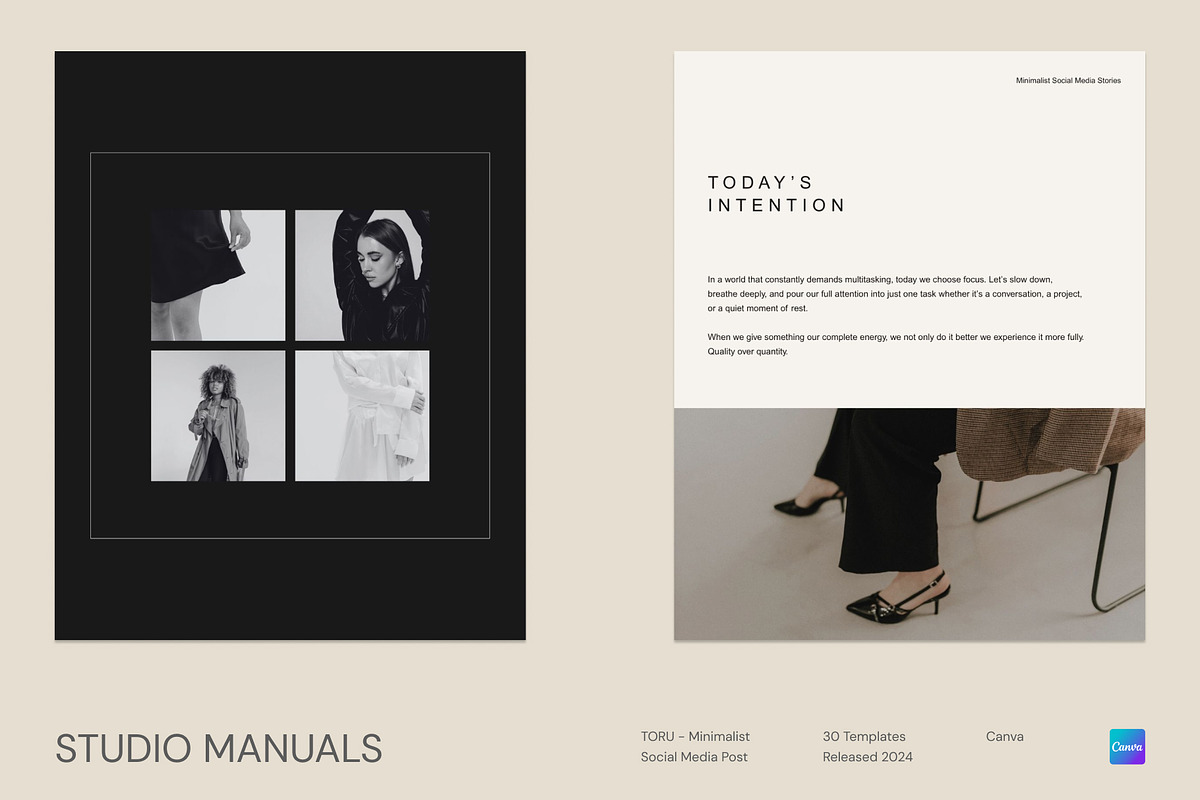 TORU – Minimalist Social Media Post, a Social Media Template by Studio Manuals (Photo 1 of 8)