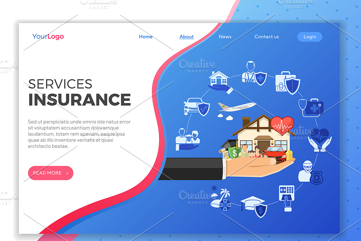 Insurance Services Concepts, an Education Illustration by TAlex (Photo 5 of 7)