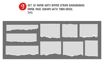 Paper Note Ripped Strips Background