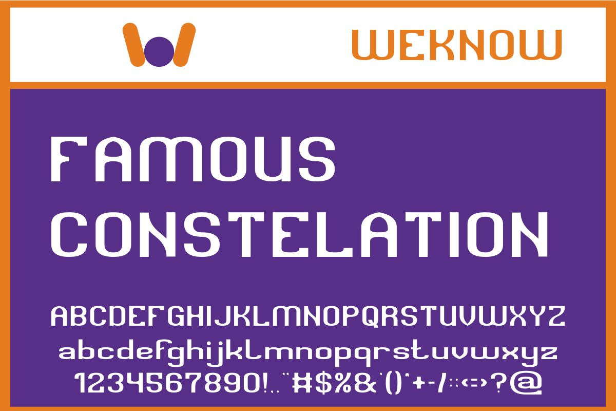 Counting Stars font, a Sans Serif Font by weknow (Photo 3 of 8)