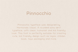 Pinocchio - Rounded Sans