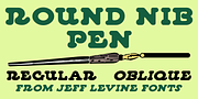 Round Nib Pen JNL, a Handwritten Font by Jeff Levine Fonts (Thumbnail 1 of 5)