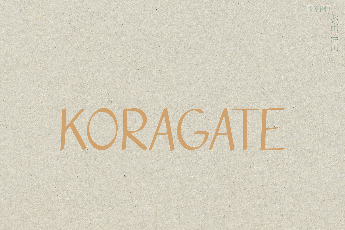 Koragate Font, a Handwritten Font by noonsun (Photo 1 of 6)