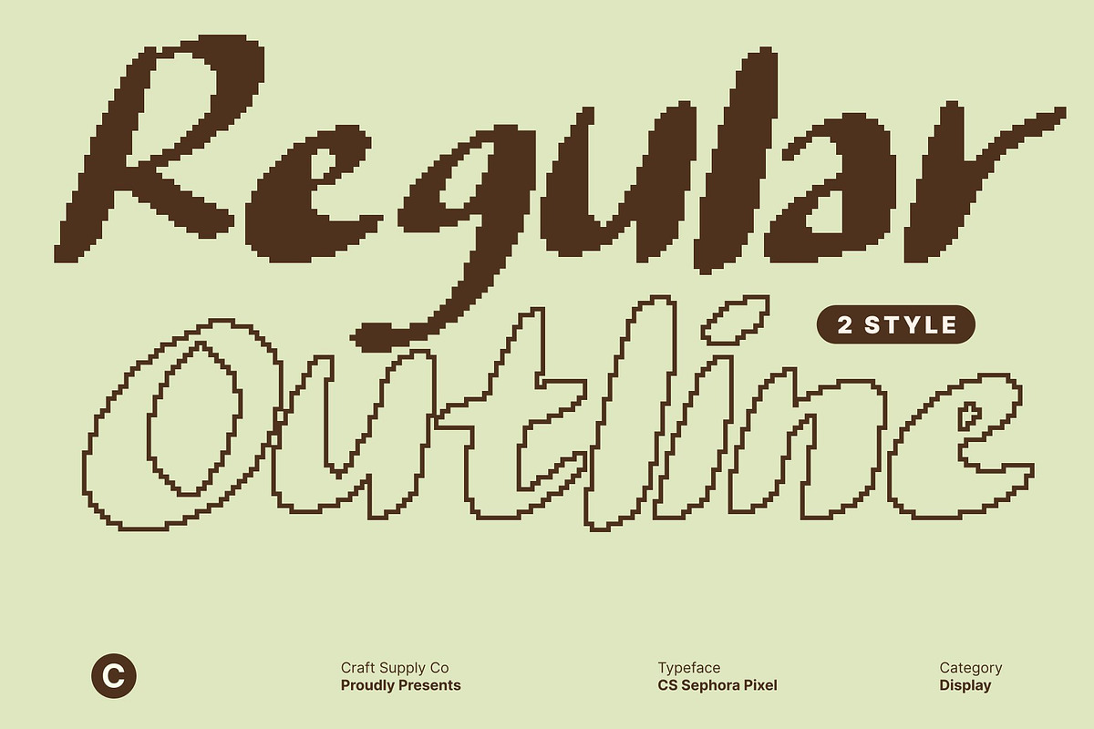 CS Sephora Pixel, a Handwritten Font by Craft Supply Co. (Photo 4 of 8)
