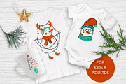 Snowman Christmas Graphic Pack., an Illustration by ClipArtRoom (Thumbnail 4 of 6)