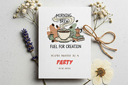 Coffee Morning Hand-drawn PNG Bundle, an Illustration by GlitterCraft (Thumbnail 46 of 101)