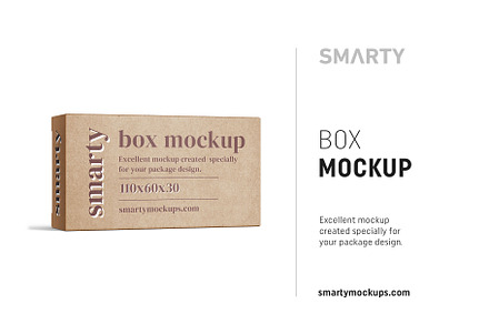 Box mockup 110x60x30