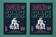 Hand Drawn Astronaut Guitarist Flyer, a Flyer Template by ashenterprise (Thumbnail 2 of 3)