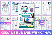 Create, Sell & Earn with Canva, a Stationery Template by Designmela01 (Thumbnail 1 of 6)