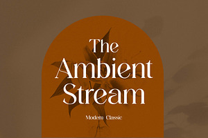 The Ambient Stream Modern Serif Font