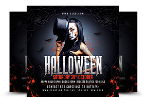 Halloween Party Flyer, a Flyer Template by AfzaalGraphics