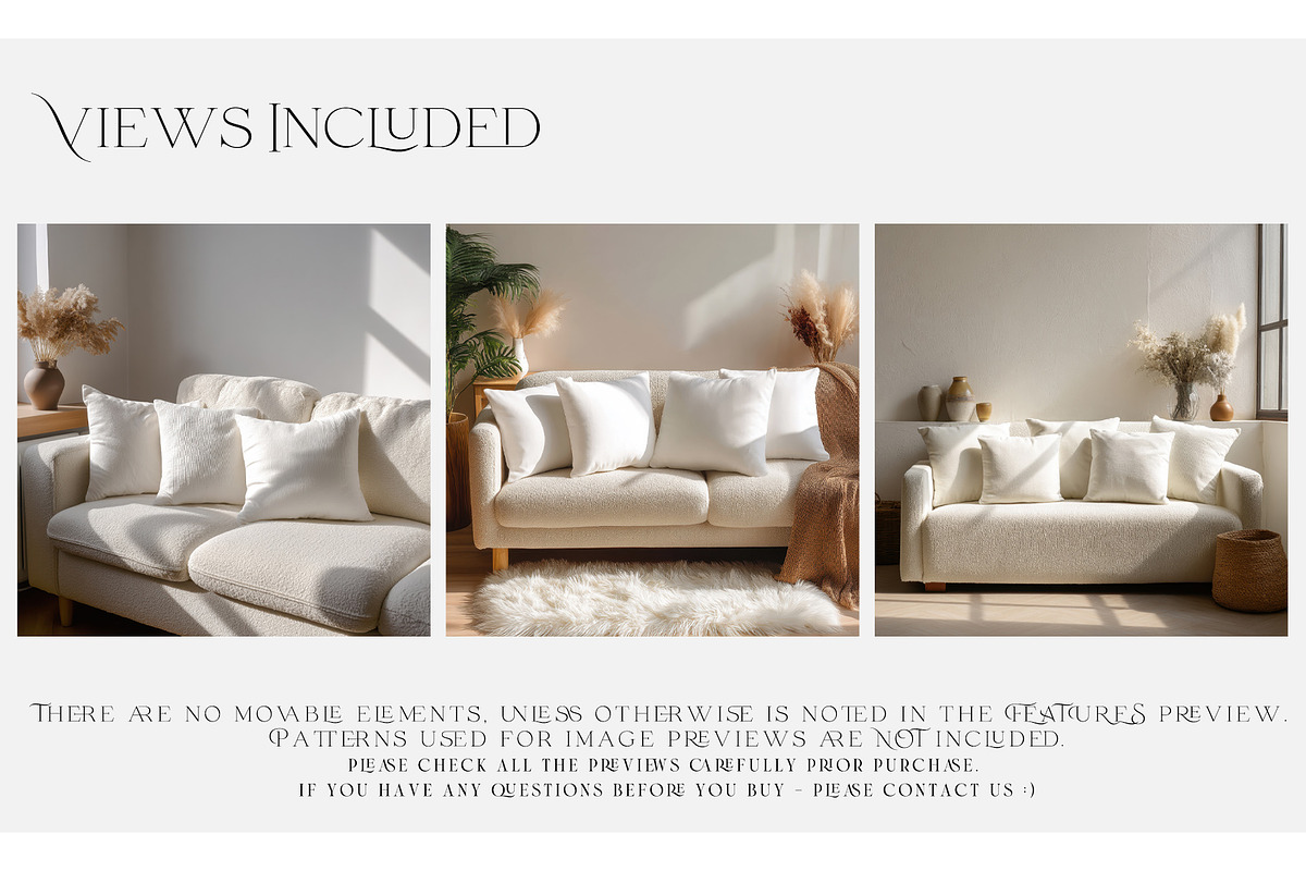 Throw Pillows with Smart Objects, a Mockup by mock-ups (Photo 2 of 12)