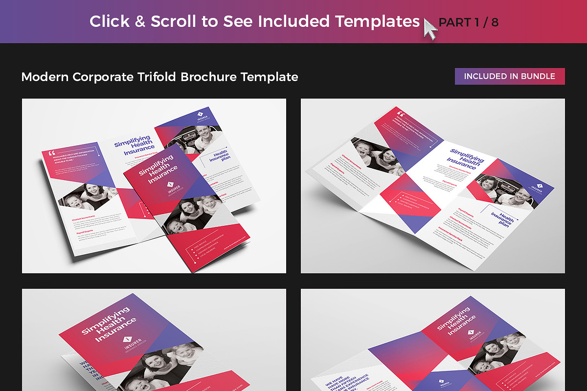 75 Trifold Brochure Templates Bundle, a Brochure Template by BrandPacks (Photo 3 of 11)