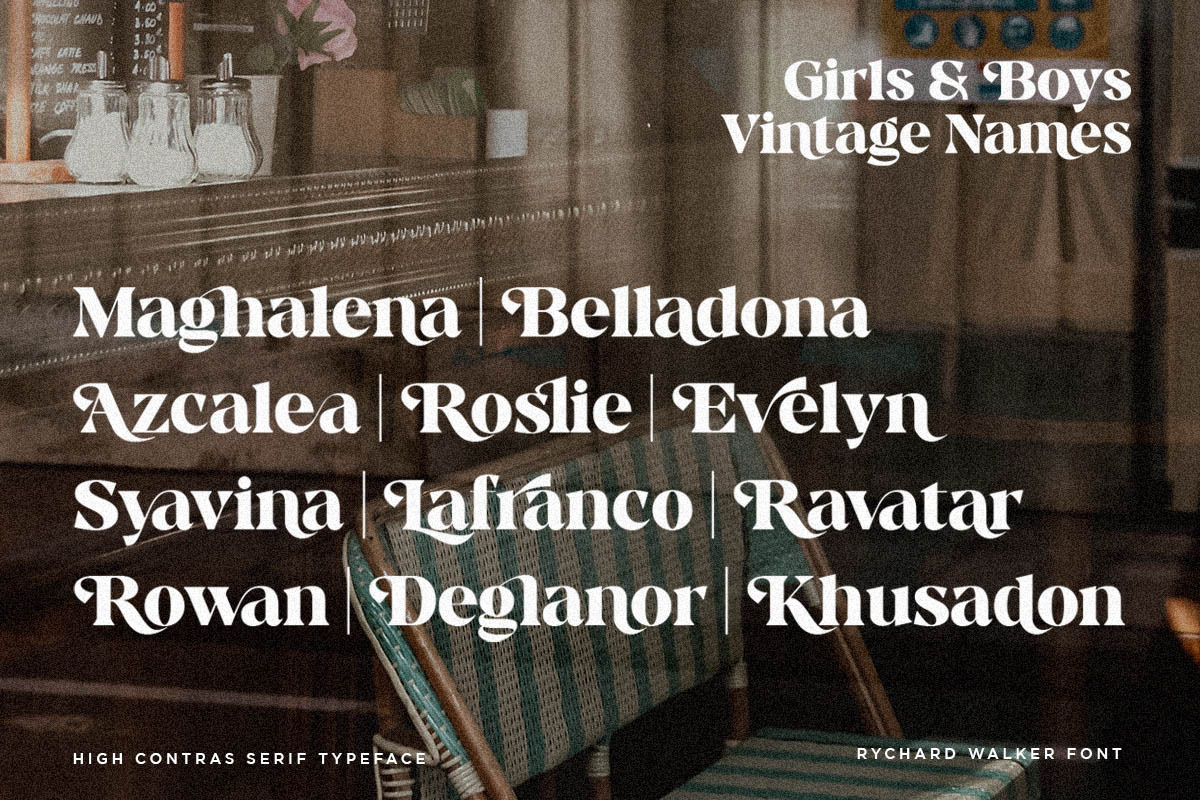 Rychard Walker | Modern Serif Font, a Serif Font by Pentagonistudio (Photo 5 of 12)