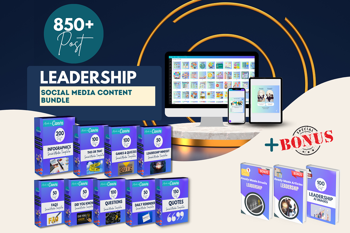 Leadership Bundle- Canva Templates, a Social Media Template by Viral Content Design (Photo 17 of 17)
