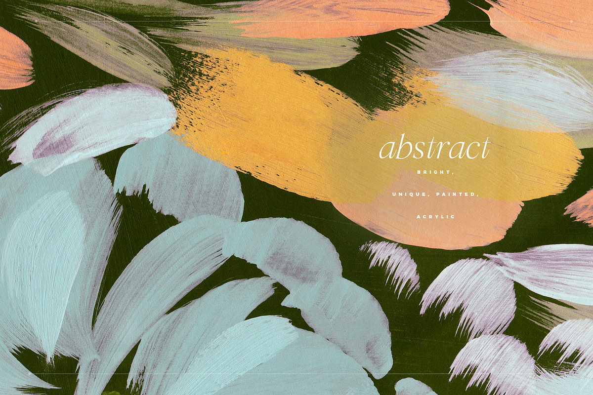 July Abstract Painted Backgrounds, a Texture Graphic by Basia Stryjecka (Photo 3 of 16)