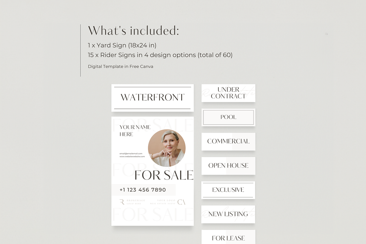 Real Estate Yard Sign For Sale, a Marketing Template by EstateElements (Photo 2 of 7)