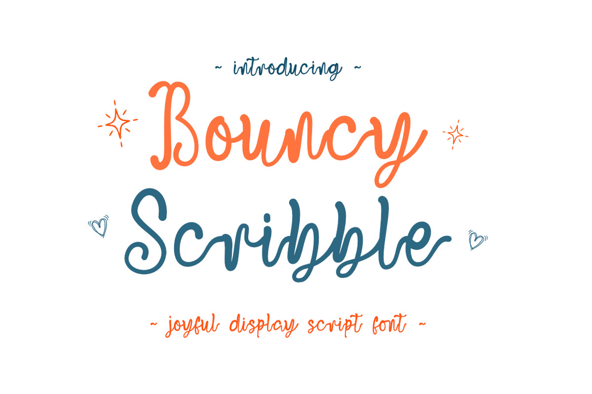 Bouncy Scribble Fonts, a Handwritten Font by Bluestype Studio (Photo 1 of 5)