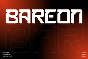 Bareon - Modern Futuristic Display, a Sans Serif Font by Vroz Studio (Thumbnail 1 of 8)