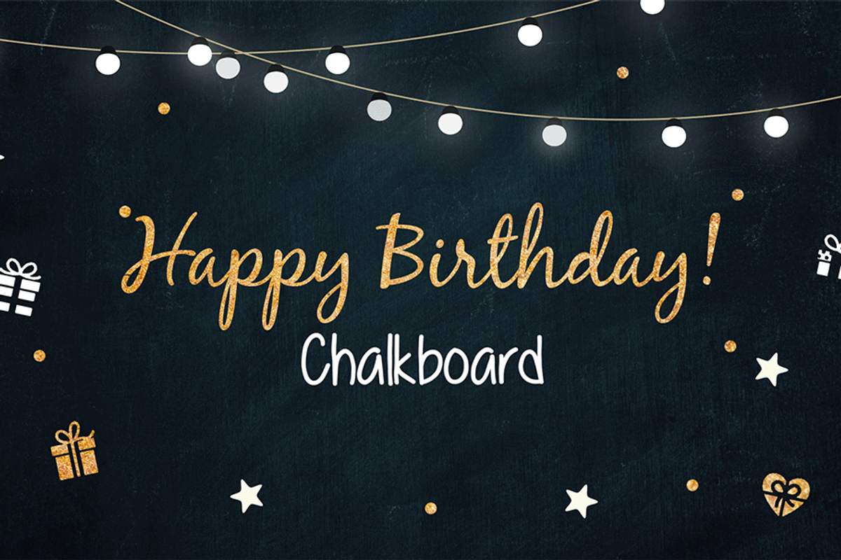 Happy Birthday Chalkboard, a Templates & Theme by VaheGrigoryan (Photo 2 of 2)