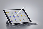 Set of flat smooth gradient icons, an Icon by Creative Graphics (Thumbnail 12 of 12)