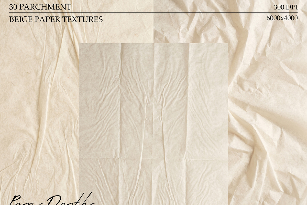 30 Beige Parchment Paper Textures, a Texture Graphic by DreamoraArt (Photo 5 of 14)