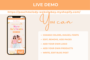 Peach Melody Boutique Shopify Theme