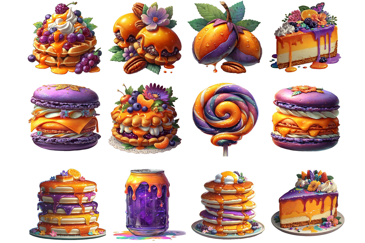 Mardi Gras Fat Tuesday Treats Clipar, an Illustration by DreamArtGraphic (Photo 4 of 4)