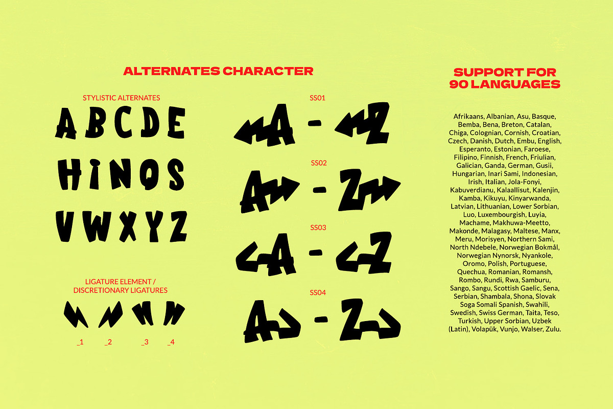 Urban Stroke, a Symbol Font by Ditatype (Photo 10 of 11)