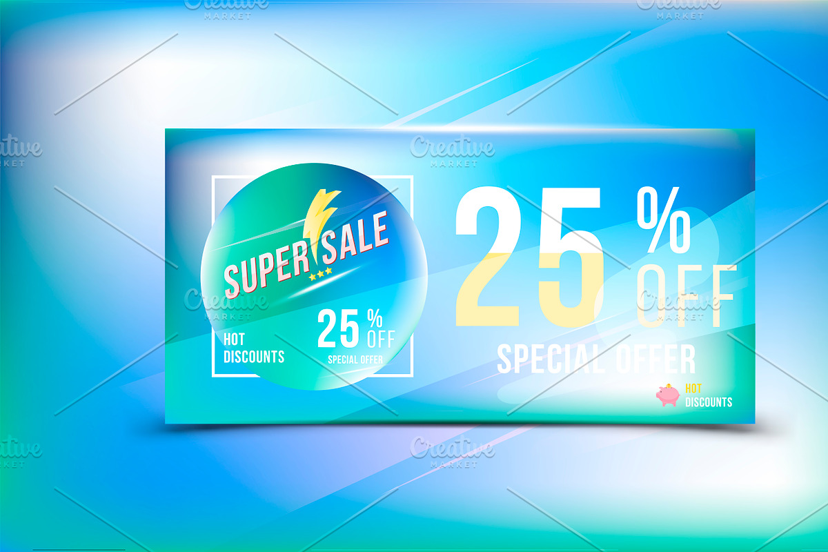 Super sale 25% offer. Flyer template, a Flyer Template by VADISH ZAINER (Photo 2 of 4)