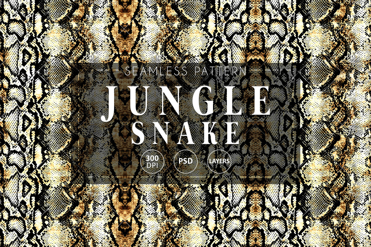 Jungle Snake - Seamless Patterns, a Pattern Graphic by texvogue (Photo 1 of 10)