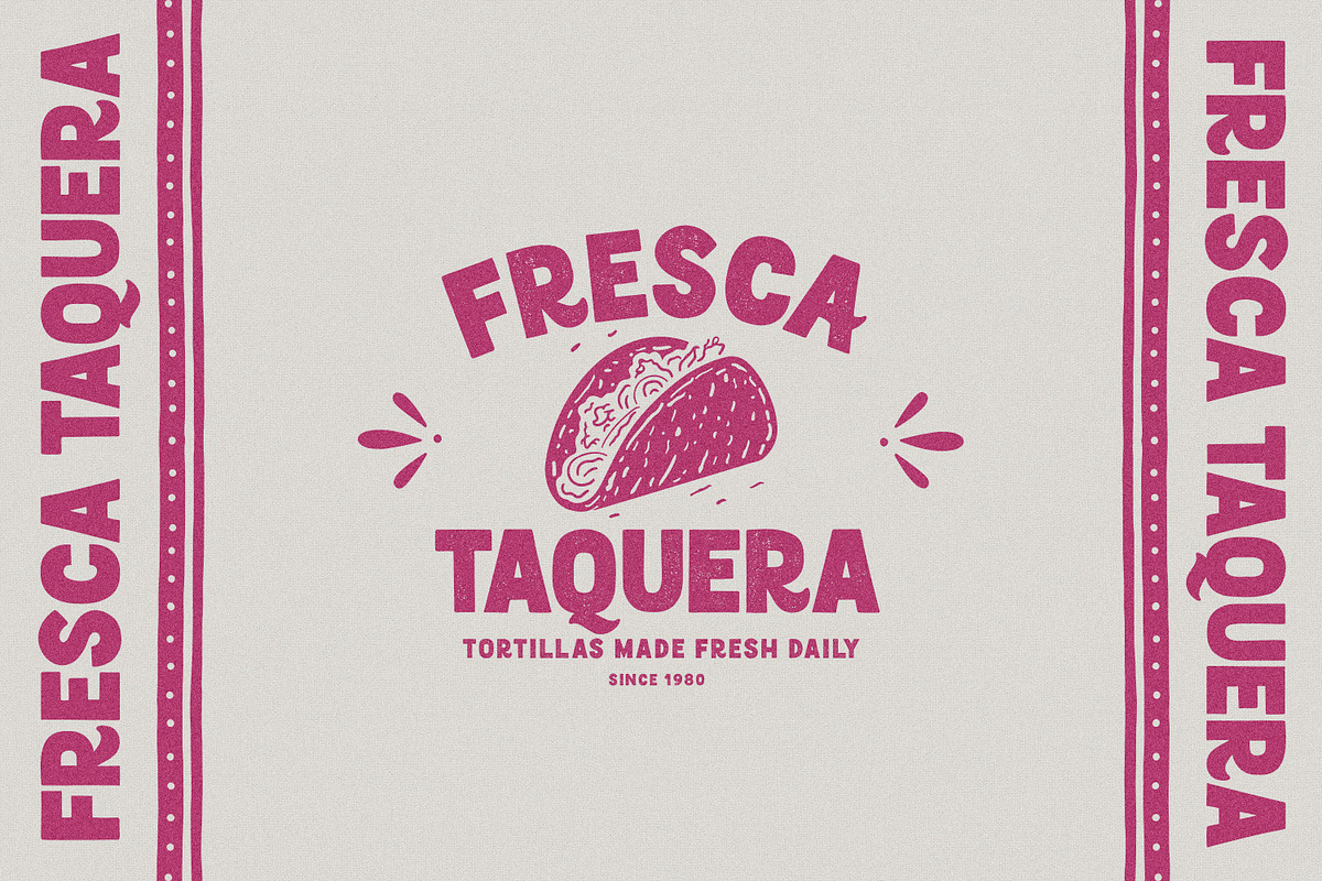 Cantina Fresca Display + Elements, a Sans Serif Font by Callie Rian & Co. (Photo 3 of 14)