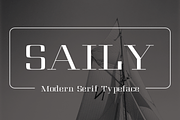 Saily - Modern Typeface, a Serif Font by Made by Cap (Thumbnail 1 of 5)