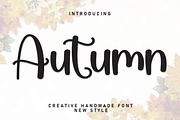 Autumn | Script Font, a Script Font by Scratchones (Thumbnail 1 of 8)
