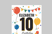 Birthday Flyer Template, a Flyer Template by MightyDesign (Thumbnail 4 of 8)