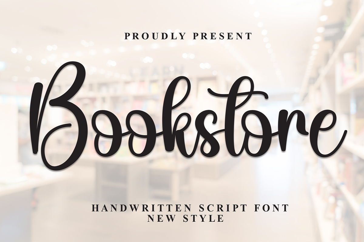 Bookstore | Script Font, a Handwritten Font by Scratchones (Photo 1 of 8)