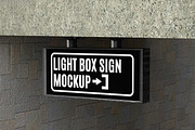 LIGHT BOX SIGN MOCKUP, an Advertising Mockup by safrizalstudio (Thumbnail 3 of 4)