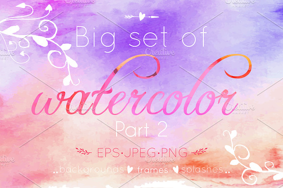 Watercolor Big Set. Part 2