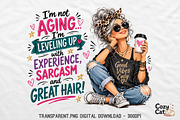 Silver Hair Sass Funny Aging PNG, a Seasonal Illustration by Craft Nest (Thumbnail 1 of 6)