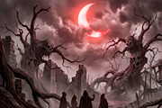 Dark Fantasy Horror Landscapes, a Seasonal Illustration by StockVerse Creative (Thumbnail 2 of 4)