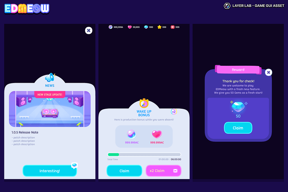GUI - Neon2, an UI Kit Template by LAYERLAB (Photo 30 of 34)