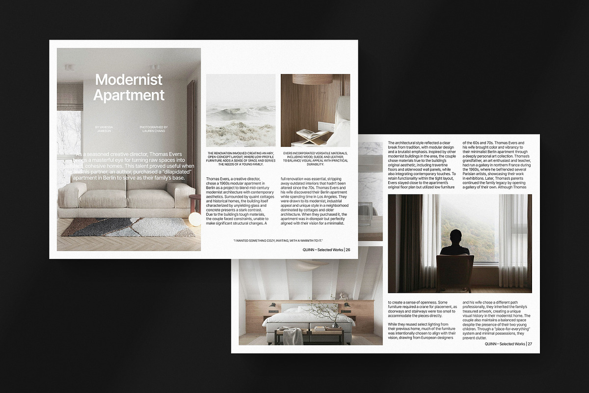 QUINN / Landscape Portfolio Template, a Brochure Template by Studio Dara (Photo 8 of 20)