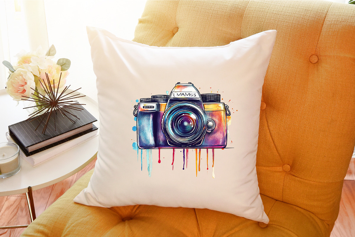 Watercolor Cameras Clip Art, an Illustration by Sublimation Artist (Photo 6 of 6)