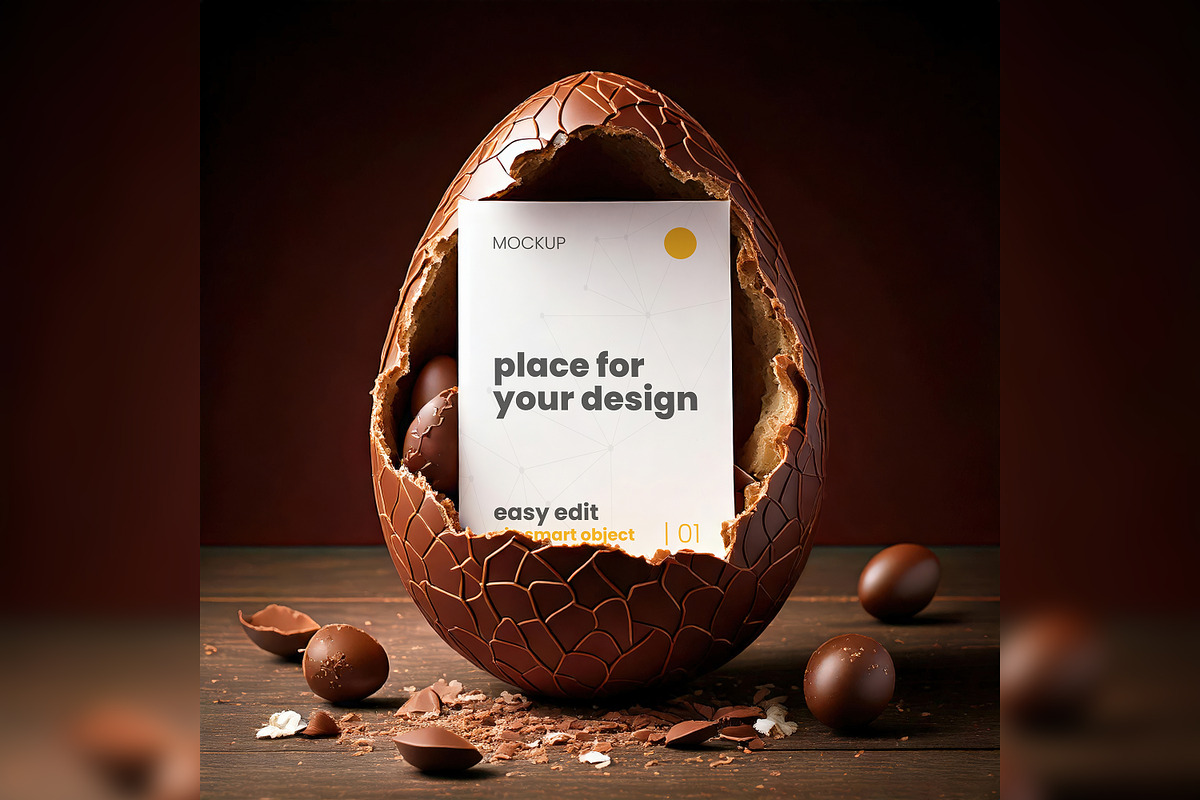 Easter Eggs Mockups, a Product Mockup by Luuqas Design (Photo 9 of 10)