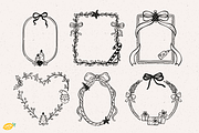 Christmas Frames SVG Clipart Bundle, a Seasonal Illustration by LemonDesign (Thumbnail 3 of 3)